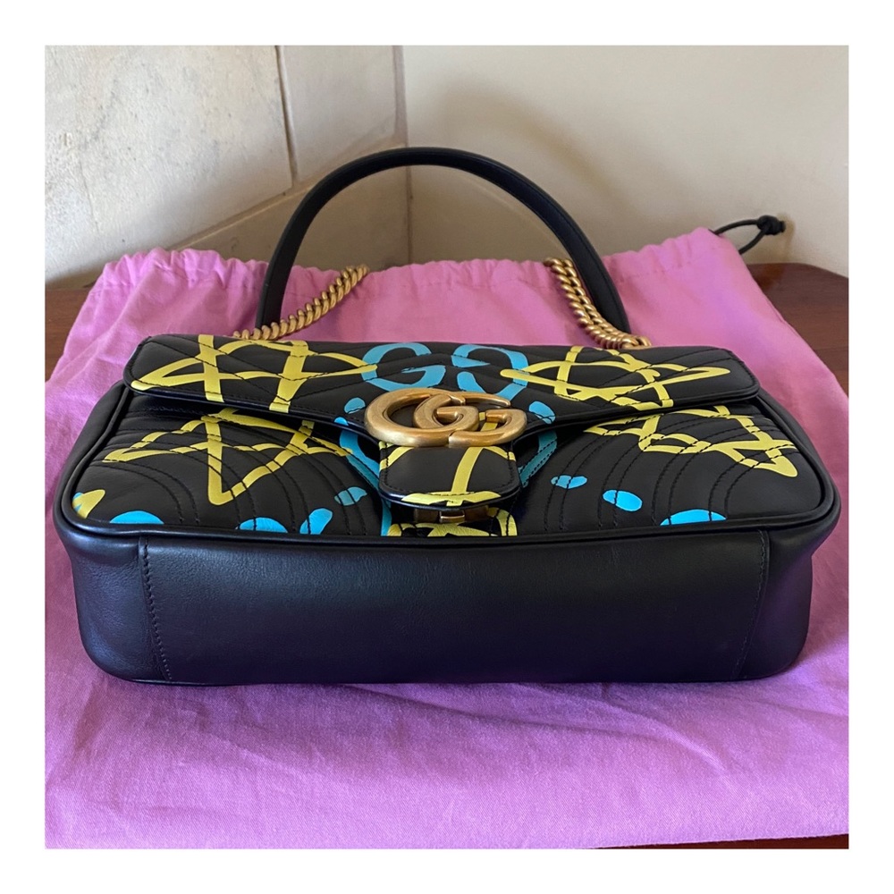 ☺️SOLD☺️AUTHENTIC GUCCI CROSSBODY QUILTED GHOST MARMONT MEDIUM BAG - Picture 4 of 13